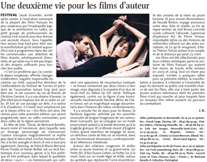 L'article parle d'une association qui rediffuse des films passs inaperus en salle, il parle entre autres du film Tiresia